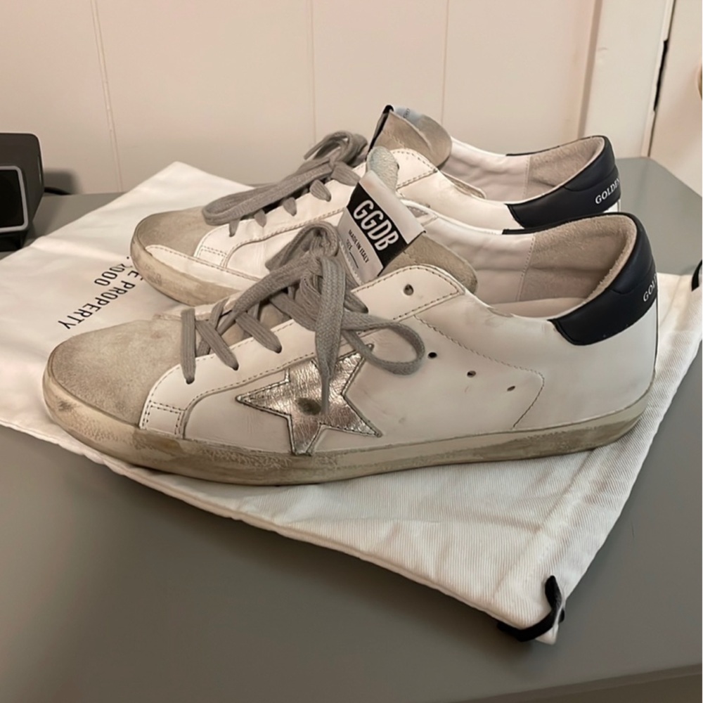 Golden Goose White and Gray Women's Sneakers - Picture 5 of 12
